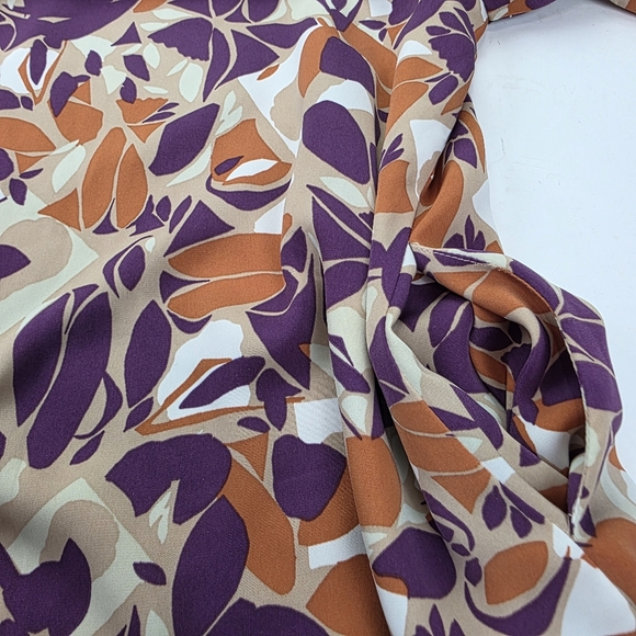 New Anthropologie THML Women's Purple and Orange Patterned Pocketed Dress XL - Picture 10 of 12